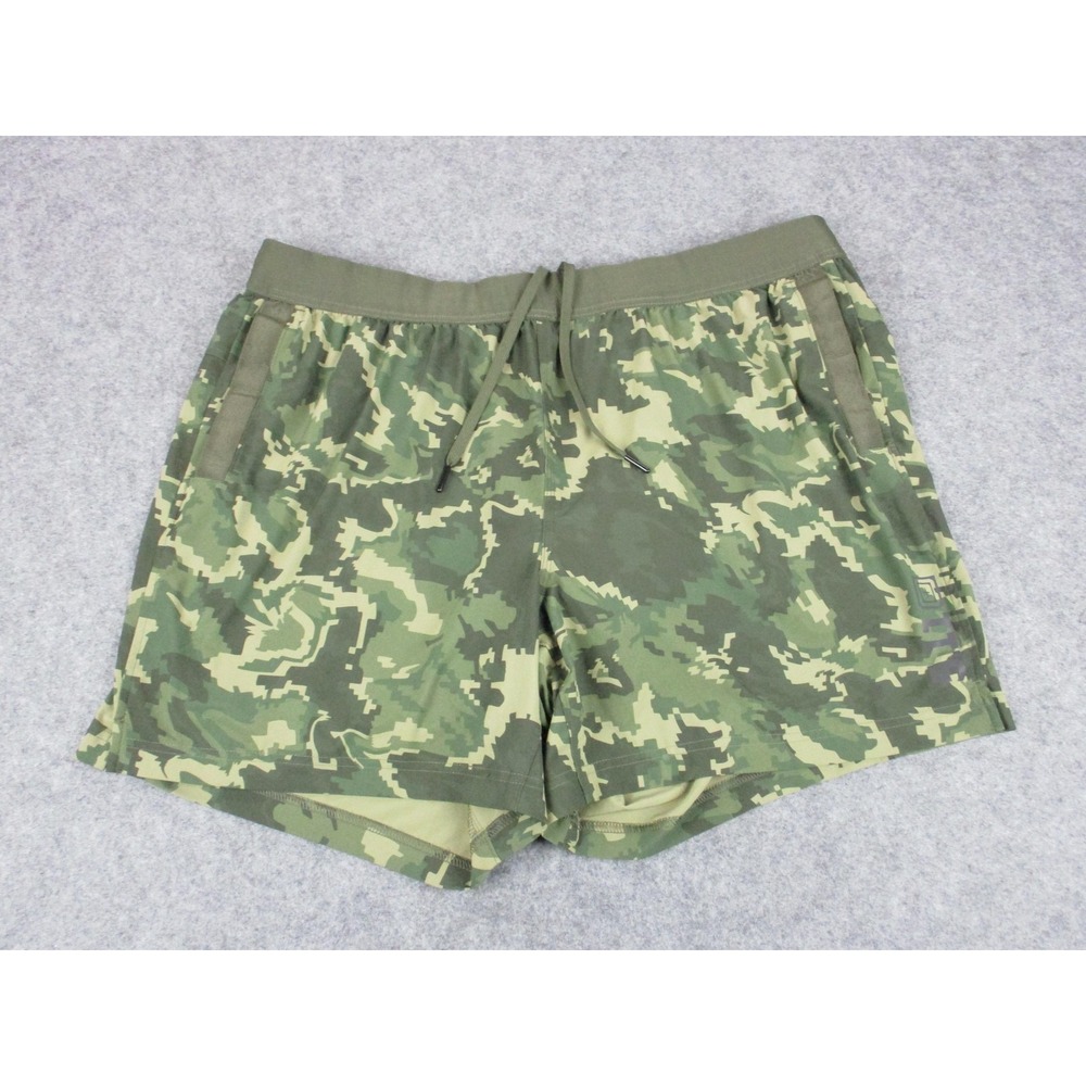 511 Tactical Shorts Mens 2XL XXL Green Camo PT Physical Training Drawstring